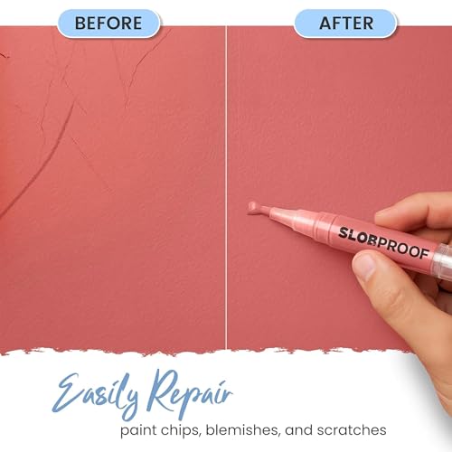 Slobproof Refillable Touch-Up Paint Pen, Pack of 2 - Precision Brush Tip - size: 2 Count (Pack of 1)