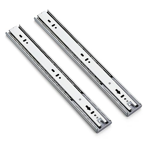 Ravinte Silver Soft Close Drawer Slides 14 Inch 1 Pairs 2 Pack - color: Silver, size: 14 Inch