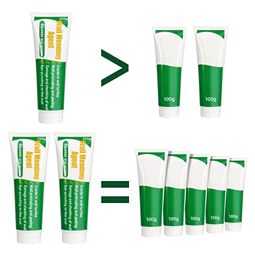 Drywall Repair Kit, 500g Wall Mending Agent with 6Pcs Wall Patches - size: 15Pcs_500g