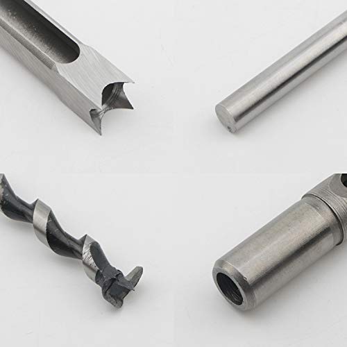 3pcs Woodworking Square Hole Drill Bits Mortising Chisel Set | Countersink Bits, Hole Saw Power Tool Kits, 9/16, 5/8, 3/4-Inch