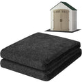 ToLanbbt Outdoor Storage Shed Floor Mat, 6.2 x 5 FT Waterproof Carport Mat, Washable Furniture Pad with Non Slip Backing for Dust, Oil, Protection, Storage Shed Not Included - size: 6.2 x 5 FT