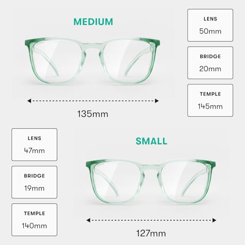 Stoggles Square Z87.1 Certified Polycarbonate Safety Glasses, Anti-Fog - color: Jade, size: Medium