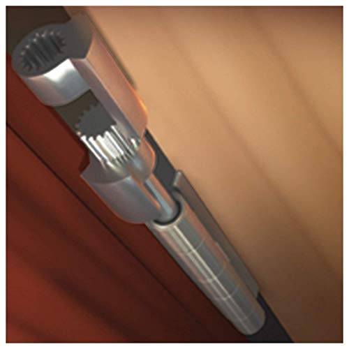 Nuk3y Door Saver 2 II Hinge Pin Stop Fits All 3"" to 4-1/2"" Residential Hinges (Satin Nickel) - color: Satin Nickel