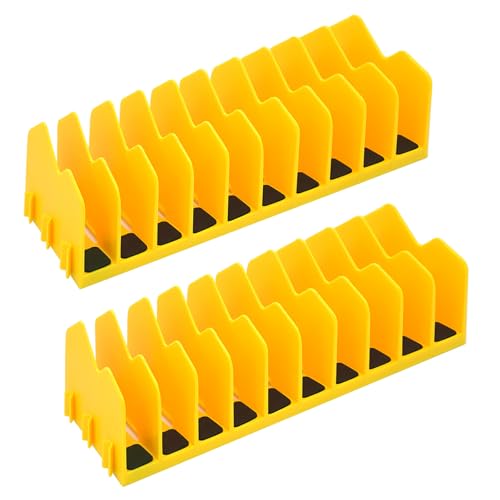Pliers Organizer, 2-Pack 20-Slot Tool Drawer Rack, Yellow - color: Yellow, size: 2Pack