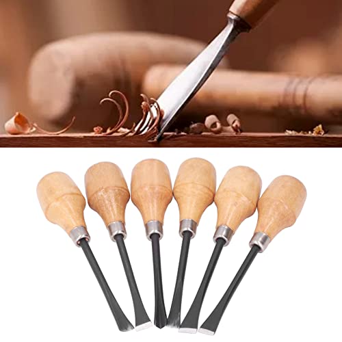 Hand Carving Tool Set, Gouges and Woodworking Chisel Set Wood Carving Chisel Set Kit Sculpture Hand Tools Hemispherical Handle DIY Art Craft Accessories