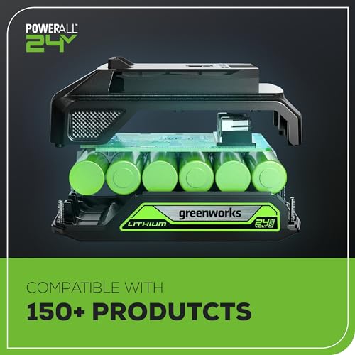 Greenworks 24V MAX Cordless Brushless Drill & Impact Driver Combo Kit, Electric Drill Set, High Torque, Lightweight, Professional Grade, Includes 2x 2.0Ah Batteries, Charger, and Storage Bag - size: 2PCS Combo Kits