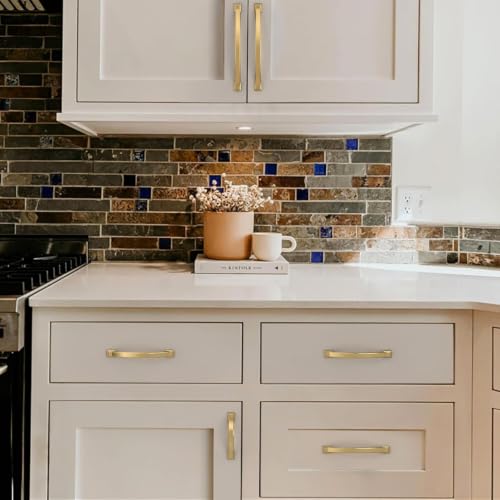 10 Pack 3 Inch(76mm) Champagne Bronze Cabinet Pulls, Champagne Gold Cabinet Handles Kitchen Arch Cabinet Hardware for Bathroom Drawer - color: Champagne Bronze, size: 3 inch（76mm）, style: 10 Pack