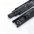 2pcs 5" Black Steel Side Mount Ball Bearing Soft Close Drawer Slides