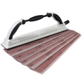 S SATC 2-3/4" x 15-3/4" Adjustable Radius Longboard Flexible Sanding Blocks with Hook & Loop Backing Include 10PCS 5 Girts Mesh Sandpapers for Sanding Auto Body Woodworking - style: Longboard Sanding Blocks with 10 PCS Sandpapers