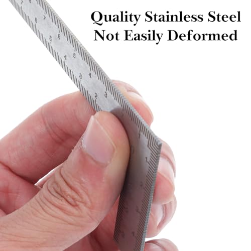 2×4 Inch Carpenter Square Tool Flat, Ymapinc Small Framing Square for Woodworking, Stainless Steel Metal L Ruler for Engineer, Carpenter Tools