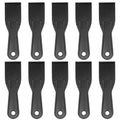 HARFINGTON 10pcs Putty Scraper 2" Width 6mm Thin Width 6mm Thin Flexible Plastic Putty Knives for Taping Drywall Spreading Painting Wall Scratching - color: Black, size: 2"