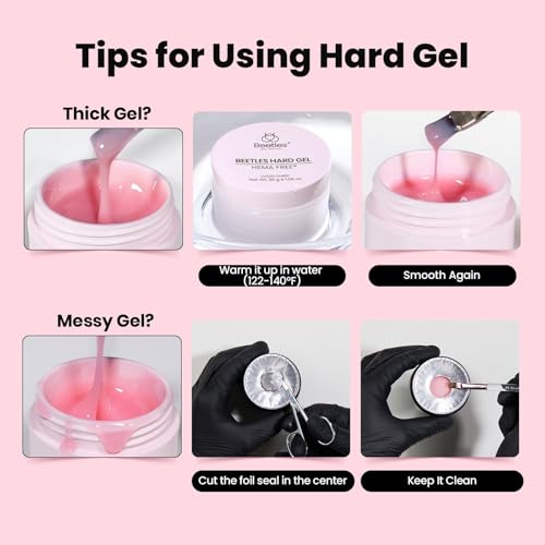 Beetles Hard Gel Jelly Pink, 30g 9 in 1 HEMA-Free Builder Nail Gel - color: Jelly Pink HEMA-Free 30 g