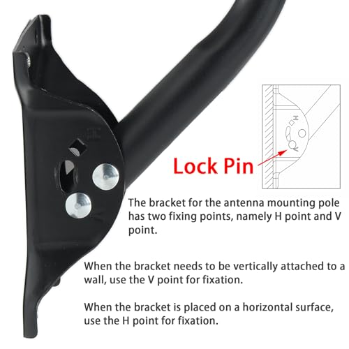 PIBIDI Antenna Mount J-Pipe 1.25x33.25in for Antenna, Weather Station - color: Length 33 1/4"