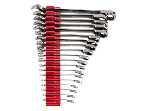 TEKTON Reversible Ratcheting Combination Wrench Set, 19-Piece | WRC94303 - size: 19-Piece (6-24 mm), style: Modular Wrench Organizer