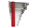 TEKTON Reversible Ratcheting Combination Wrench Set, 19-Piece | WRC94303 - size: 19-Piece (6-24 mm), style: Modular Wrench Organizer