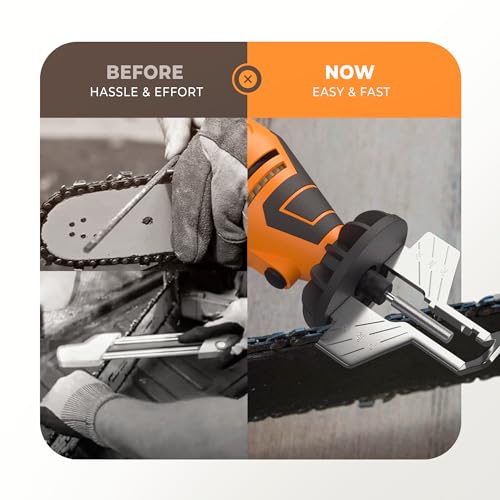 Sharp Pebble Electric Chainsaw Sharpener Kit – Chain Saw Sharpening Tool