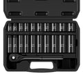 Reniteco 21-Piece 3/8" Drive Socket Set, SAE 5/16"-7/8", 72-Tooth Cr-V - size: 3/8"-21 PCS