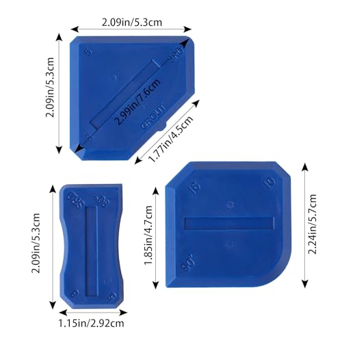 Silicone Caulking Tools Compatible with Sealant Grout Finishing Sealing 3 Pieces Blue Caulk Tool Kit Caulking Finishing Tools