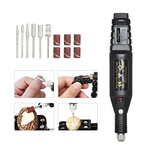 14pcs 100V-240V Mini Electric Grinder Drill Variable Speed Rotary Engraving Pen Carve Set for Milling Polishing