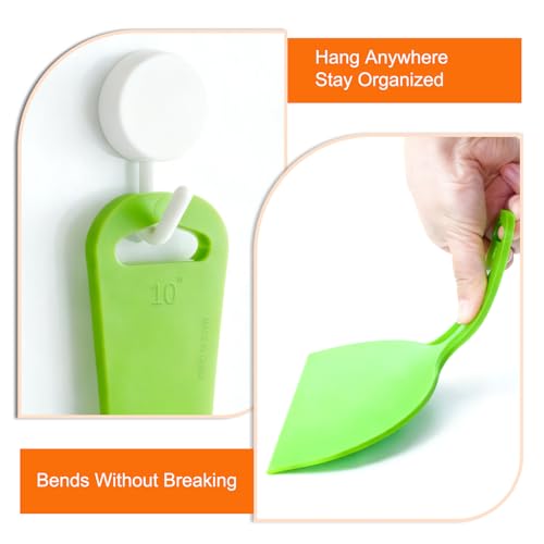 10" Putty Knife 3- Pack Flexible Plastic Drywall Scraper Green