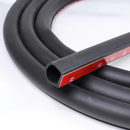 3/4"×3/4" D-Shape Weather Stripping 23FT Bulb Seal Gasket Strip - size: 23 feet