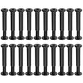 20 Sets M5 x 28mm Black Binding Post Screws,Hex Drive Rivet Socket - size: M5 x 28mm