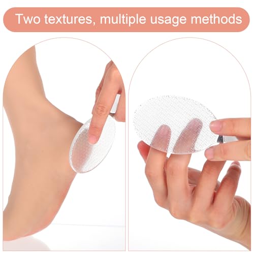2 Pcs Nano Foot File Glass Nail File Foot Scrubber Callus Remover Rough and Smooth Sides Professional Pedicure Tools at Home Heel Scraper for Dead Skin Removal Cracking Wet and Dry Feet