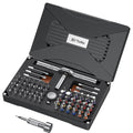 74 in 1 Magnetic Ratchet Screwdriver Set with Detachable T Handle - color: Black, size: 74 PCS
