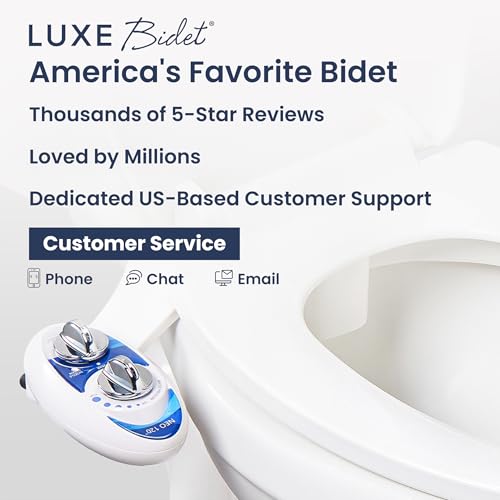 LUXE Bidet NEO 120 - Bidet Attachment for Toilet Seat, Blue - color: Blue