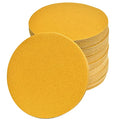 6-Inch No-Hole Hook and Loop Gold Sanding Discs 180-Grit, 100-Pack - size: 180 Grit