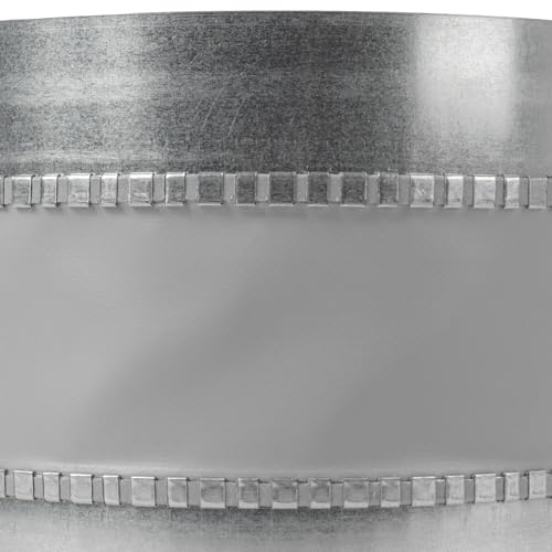 Repa Market 8" Inch Flexible Vibration And Noise Reducing Coupler - Female Fit Duct Connector – Galvanized Steel Coupling for Joining Two Male Duct Fittings – HVAC Ventilation Inline Joint - size: 8" Inch