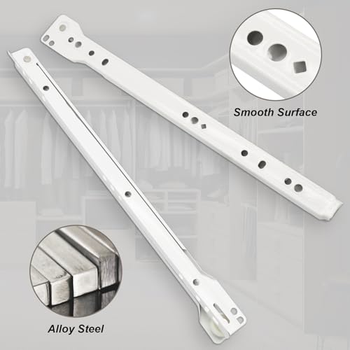 Litoexpe 1 Pair 12" Drawer Slides with Screws - size: 12 Inch