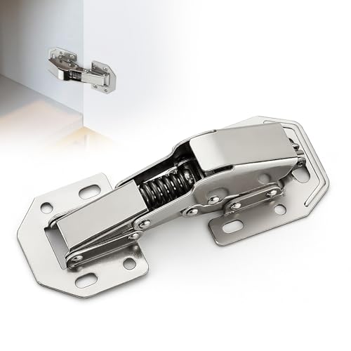Ravinte Hidden Cabinet Hinges, Concealed Cabinet Hinges Soft Close, 2 Pack