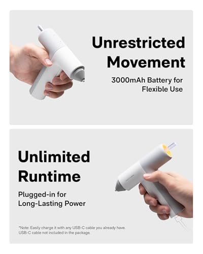 HOTO Easyflow Hot Glue Gun, Auto Dispensing Glue Gun (40 Glue Sticks) - style: Easyflow hot glue gun