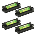 4 PCS RV Standard Levels, Bubble Spirit Level RV Standard Level Indicators Tool with Mounting Holes, Universal Spirit Leveling Tools for Tripod Travel Trailer Camping Motorhome