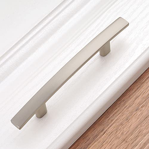 KOOFIZO 10 Pack 3 in Brushed Nickel Cabinet Pulls, Drawer Handles 1961 - color: Brushed Nickel, size: 3" CC