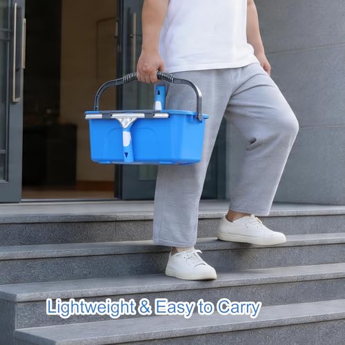 Mitclear Window Cleaning Kit with Bucket 3 Gallon for Home Outdoor Car - style: Window Cleaning Kit