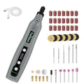 Mini Cordless Rotary Tool,49 PCS Accessories and USB C Charging, rechargeable battery pack rotary tool kit,5-speed for polishing,cutting, Diy Crafts (Gray - CordlessRotary Tool Kit-49pcs)