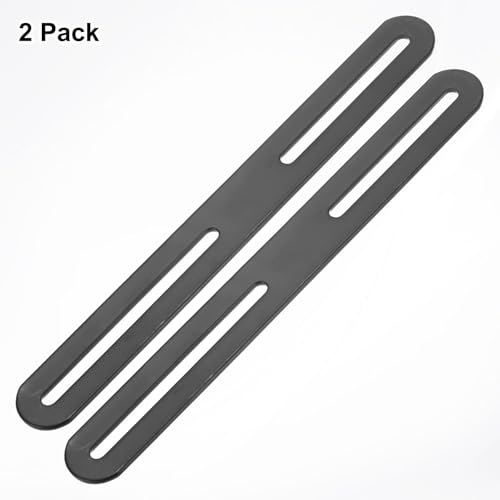 M METERXITY 2-Pack Flat Mending Plate Support 8.27x0.94in, Black - color: Black, size: 210 x 24mm