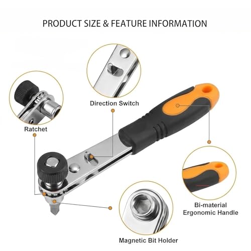 18Pcs Right Angle Drill Attachment & Screwdriver Adapter Kit