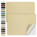 WILDREEDS 2 Pcs 8 x11 Inch Linen Repair Patches, Self-Adhesive Fabric Patch for Sofas, Couch, Furniture,Tote Bags, Car Seats (Light Beige) - color: Light Beige