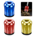 3Pcs Screwdriver Head Magnetic Ring Threaded, High Hardness Alloy Screw Holders with Serrated Locking, Anti-Slip Bit Collars for Hex Screwdrivers, Impact Drivers & Power Bits
