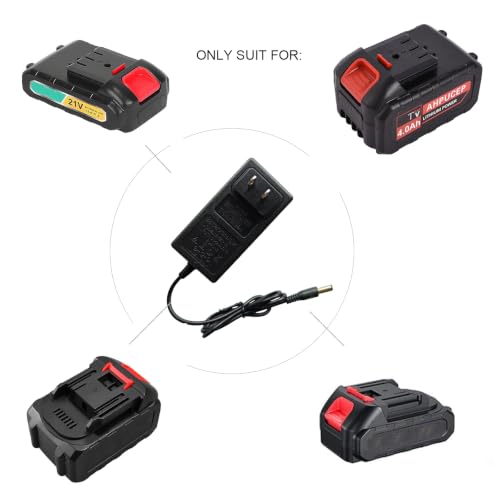 Lithium Battery Charger Replacement 21V 2A for Weed Wacker Mini Chainsaw