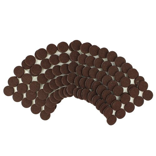 Smart Surface 8827 Heavy Duty Self Adhesive Furniture Felt Pads 1-Inch Round Brown 160-Piece Value Pack in Resealable Bag - color: Brown