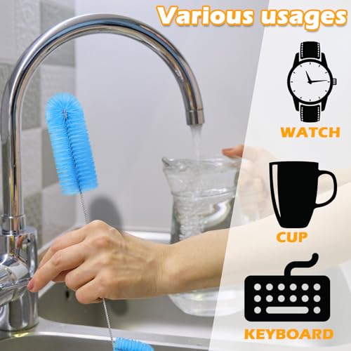 Hummingbird Feeder Cleaning Brush, 19 Pieces 3 Size, Blue - color: Blue