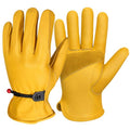 Cowhide Work Gloves Men & Women, Reinforced Palm, Puncture Resistanta - size: XX-Large