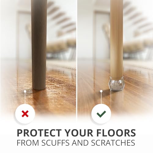 X-Protector Silicone Chair Leg Floor Protectors 16 PCS with Non-Slip Bottom - size: 16 1.4" - 1.8"