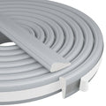 Kneelisa 118” Wedge-Shape Foam Window Weather Stripping Door Seal - color: Gray, size: 118"