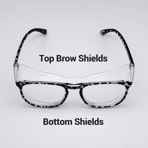MORK&SUKY Safety Glasses, Stylish Goggles With No Fog Lense, Alternatives To Regular Protective Eyewear For Lab and Nursing. - color: Tortoise