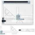 Zonon A4 Portable Drawing Board, Multi-Function Metric Drafting Table Drafting Board with Clear Rule Parallel Motion and Angle Adjustable Measuring System - size: A4